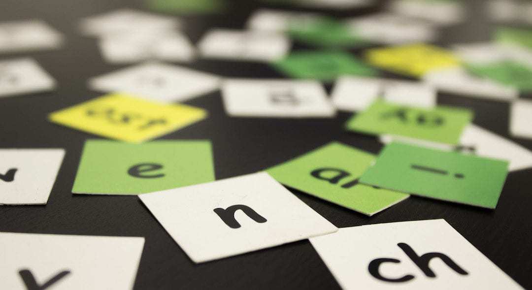 Spelling with Letter Tiles in Orton-Gillingham