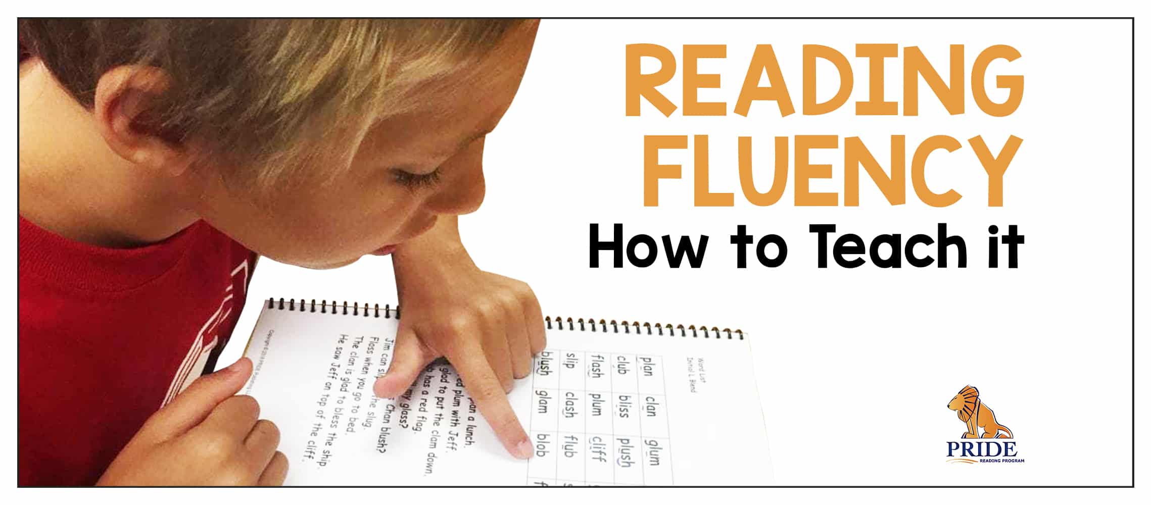 Reading Fluency - How to Teach it - Structured Literacy | Pride Reading ...