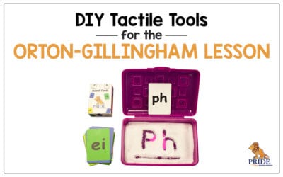 DIY Tactile Tools for the Orton-Gillingham Lesson
