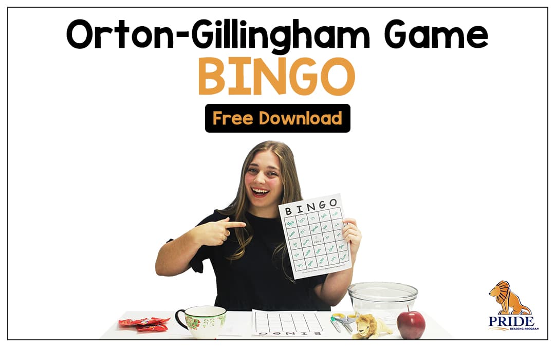 Orton-Gillingham Game BINGO