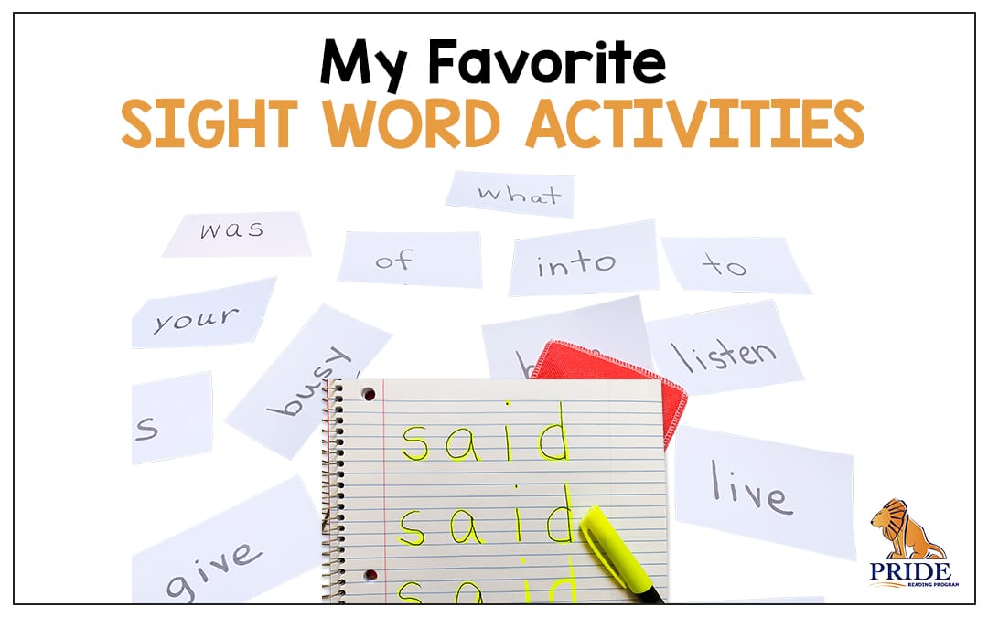 My Favorite Sight Word Activities