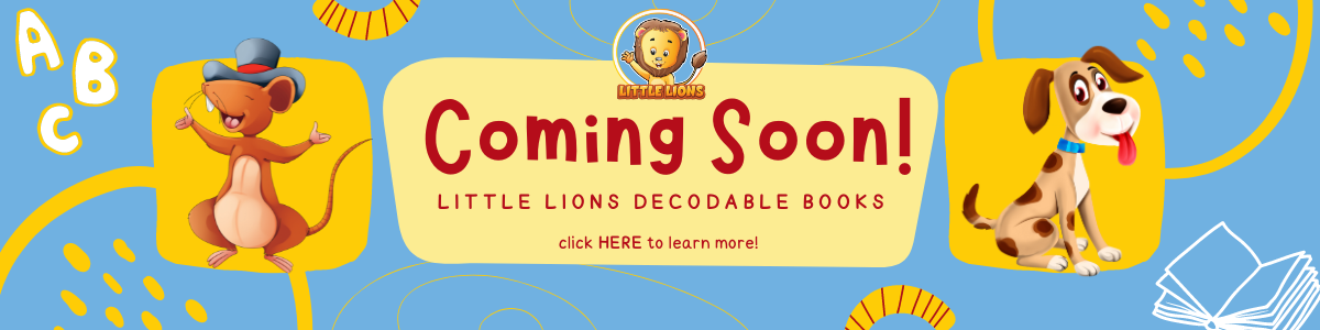 Little Lions Decodable Book Banner